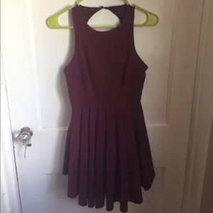 Maroon Pleated romper