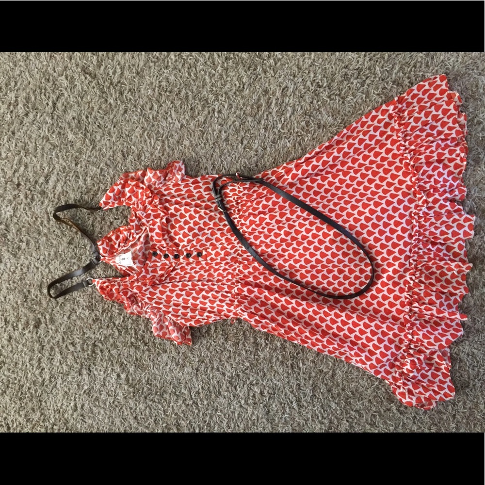 Orange and cream dress!!