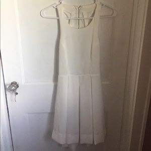 White dress with cutouts