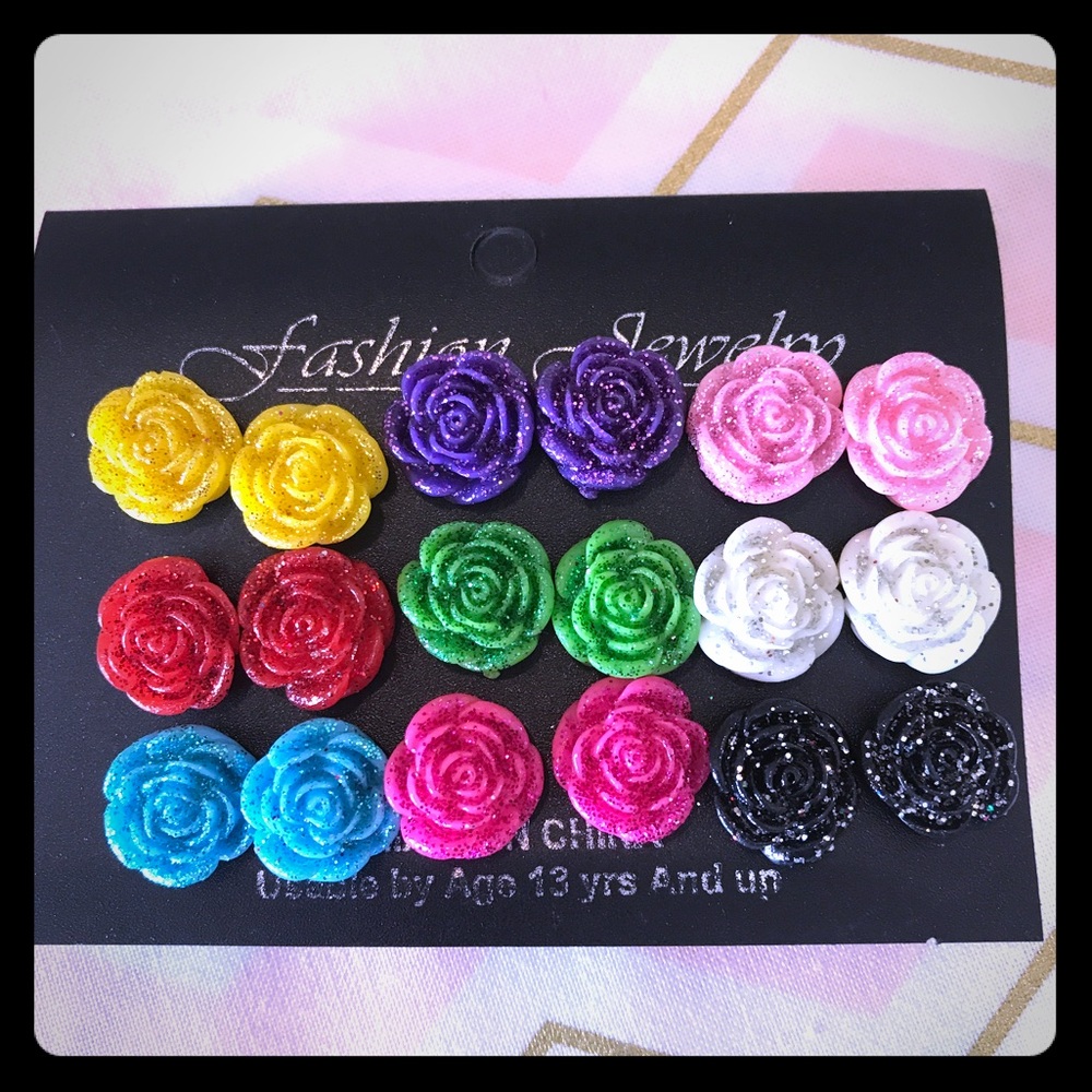 Rise stud earring set