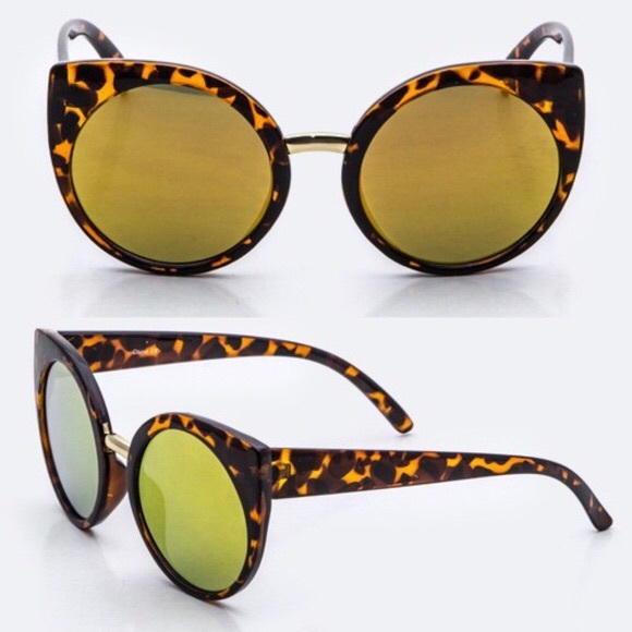 NWT REFLECTIVE CAT EYE SUNNIES - Picture 2 of 2