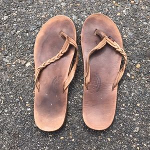 Braided Rainbow Flipflops