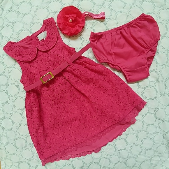 Camilla Other - 🔥ON SALE 🔥Belted Rose  lace dress w/ bloomers