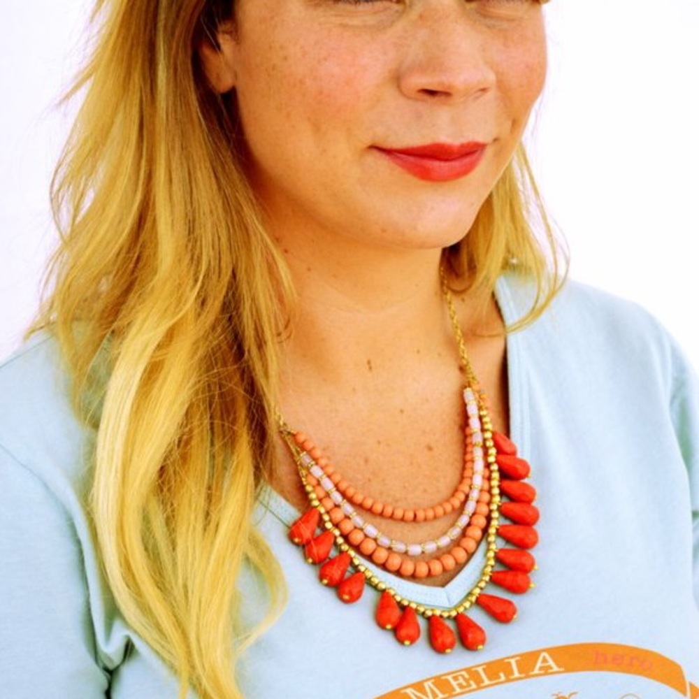 NWT Fair Trade Layered Bead Necklace