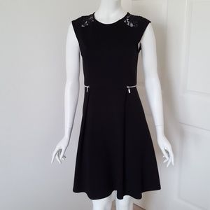 MOSSIMO black dress with lace collar