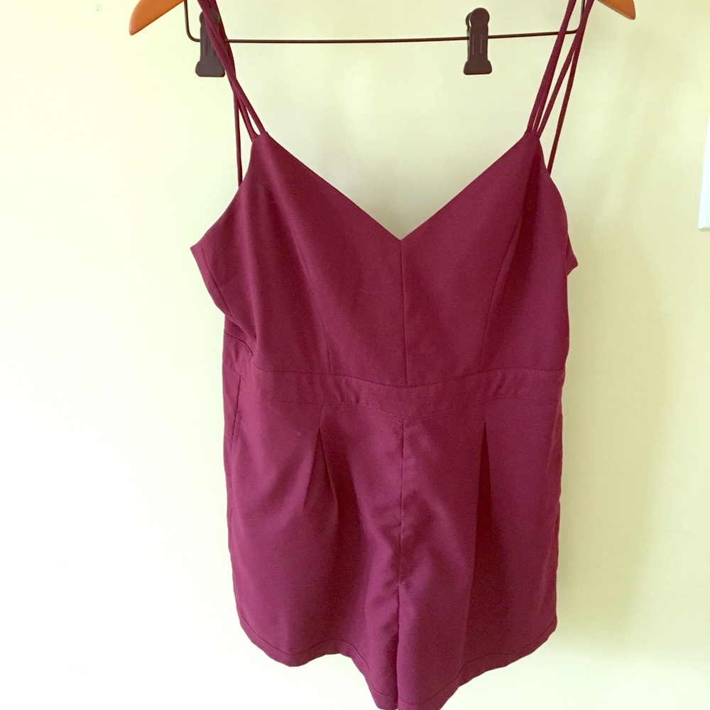 Silence And Noise Red Romper - image 1