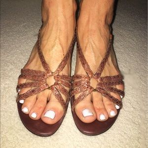 Strappy Low Heel Sandals