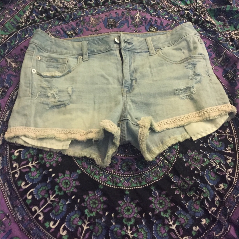 American eagle jean shorts