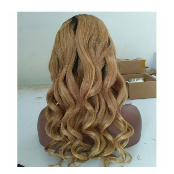 Virgin Human Hair Wig #1b/27 18 inches!! main image 5