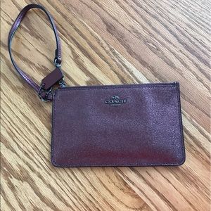 Coach sparkle wristlet