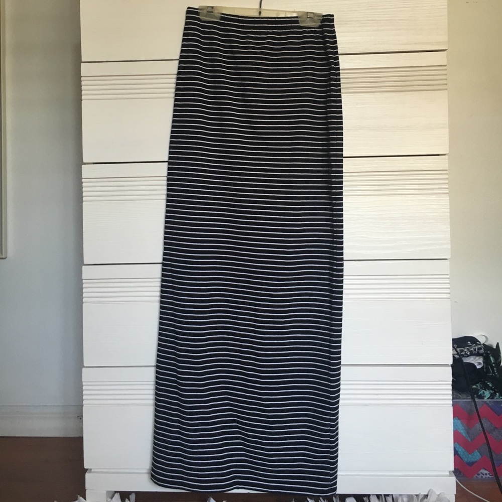 ASOS Striped maxi skirt