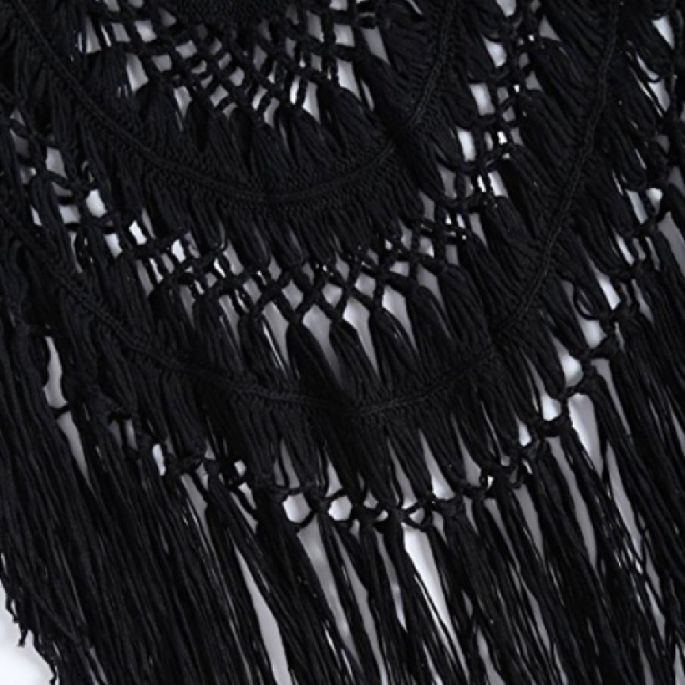 🆕 Sexy Black Crochet Swimsuit Coverup - Picture 3 of 5