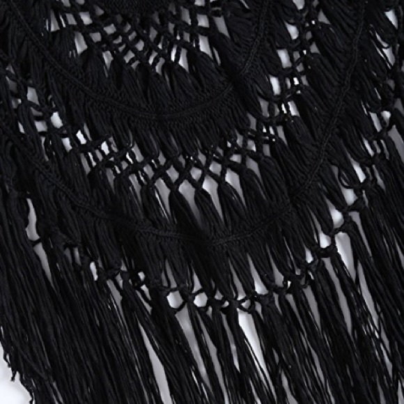 🆕 Sexy Black Crochet Swimsuit Coverup - Picture 3 of 5