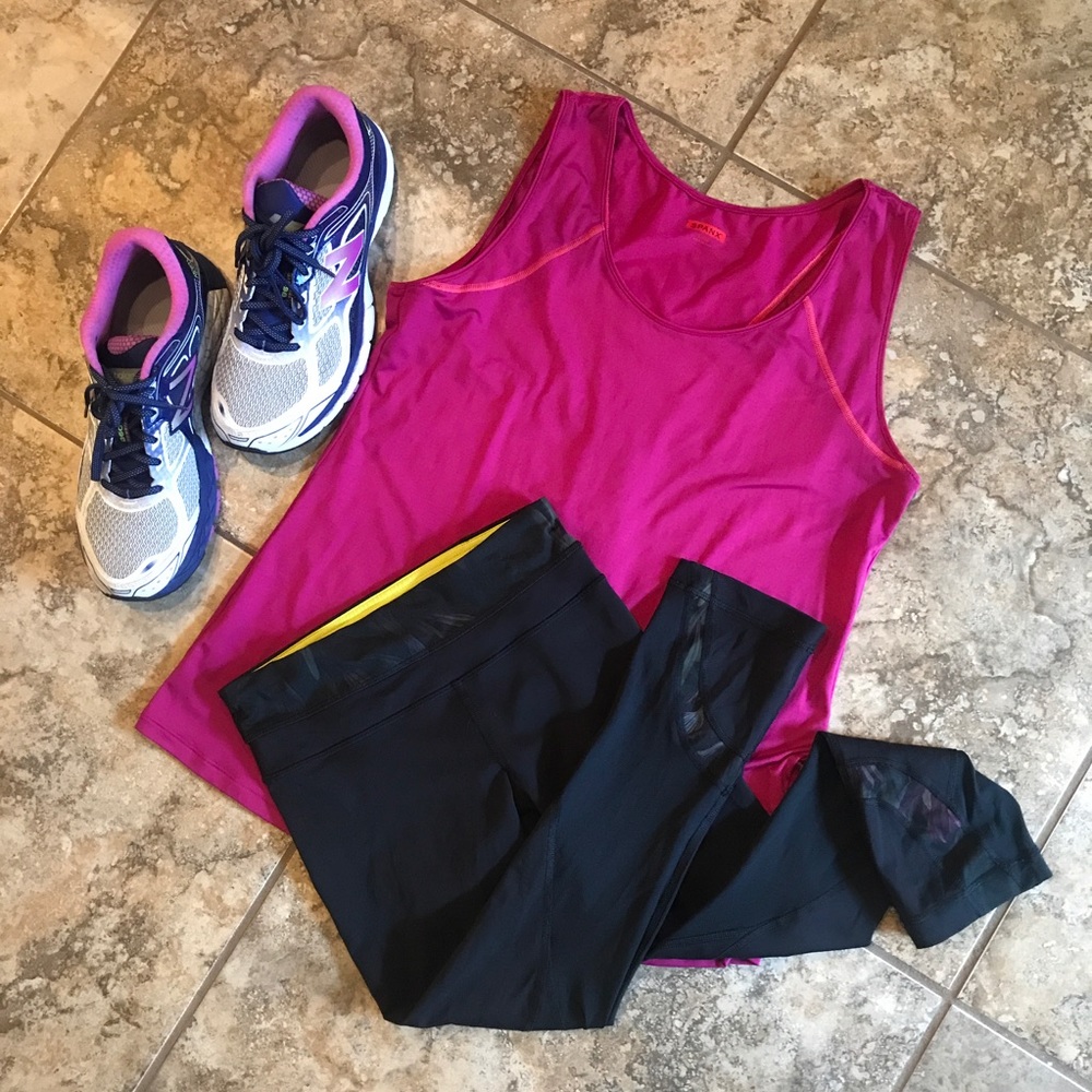 SPANX Large Vivacious Pink Shapewear Tank