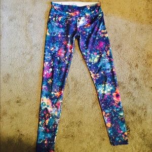High energie galaxy yoga pants quick dry small