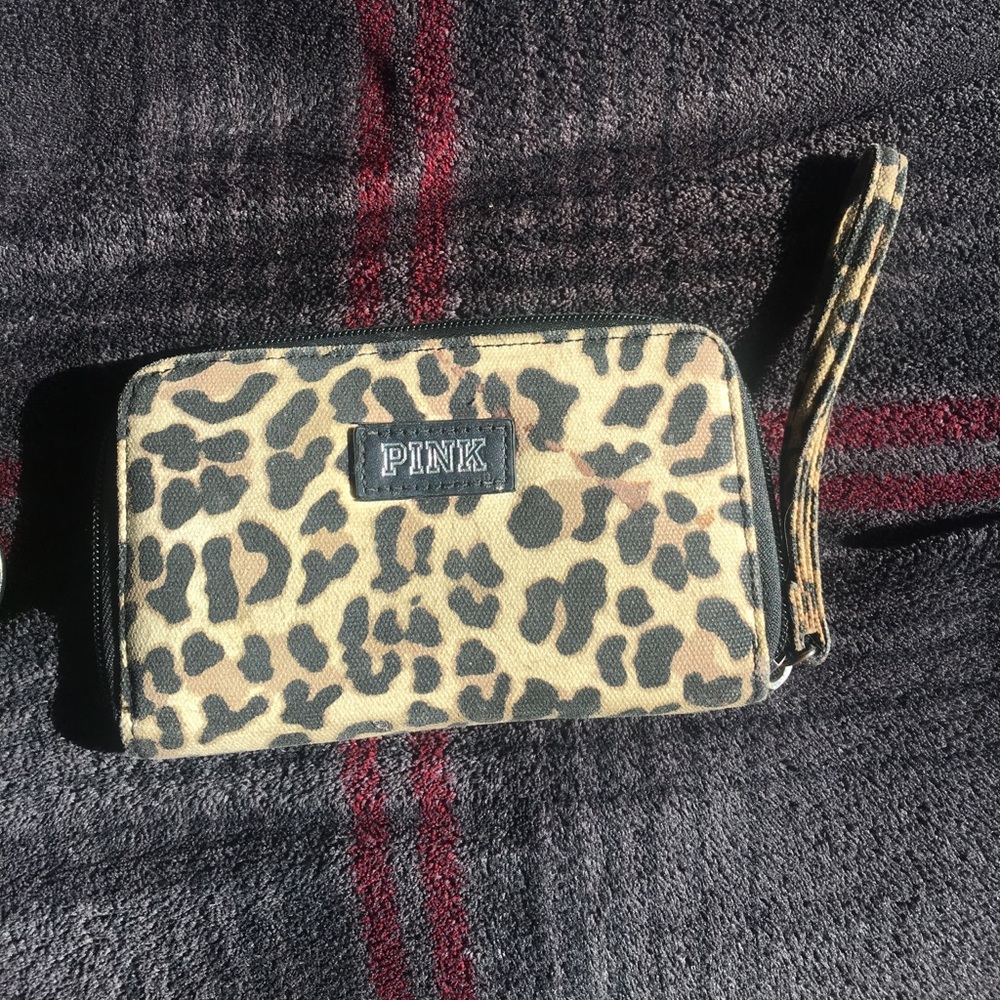 Victoria's Secret pink cheetah wallet