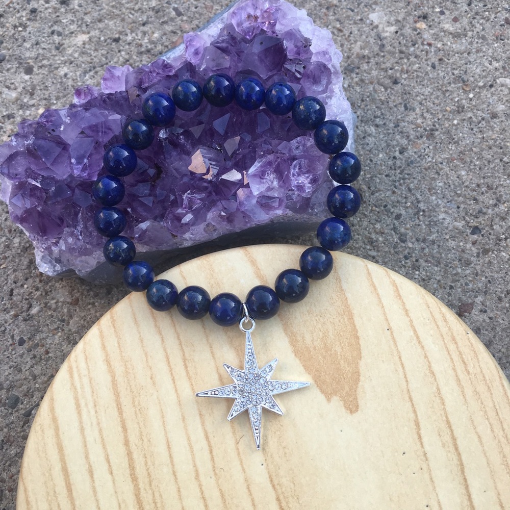Handmade Lapis Bracelet - Picture 1 of 4