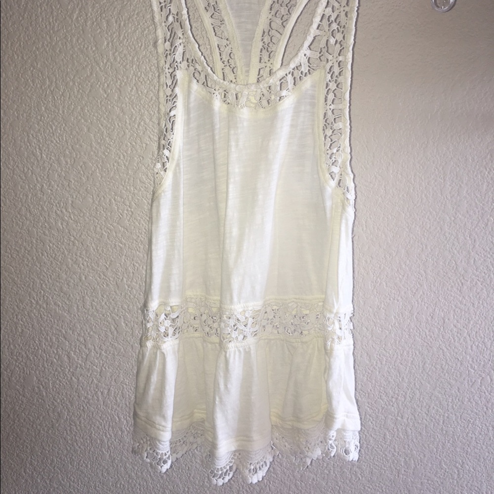 Cream lace top!