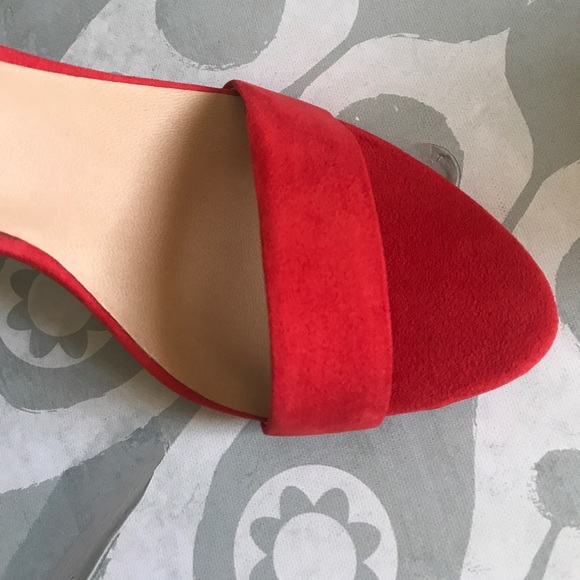 {Zara} Euro Sz 38/US 7.5 Coral/Gold Metallic Heel - Picture 7 of 8