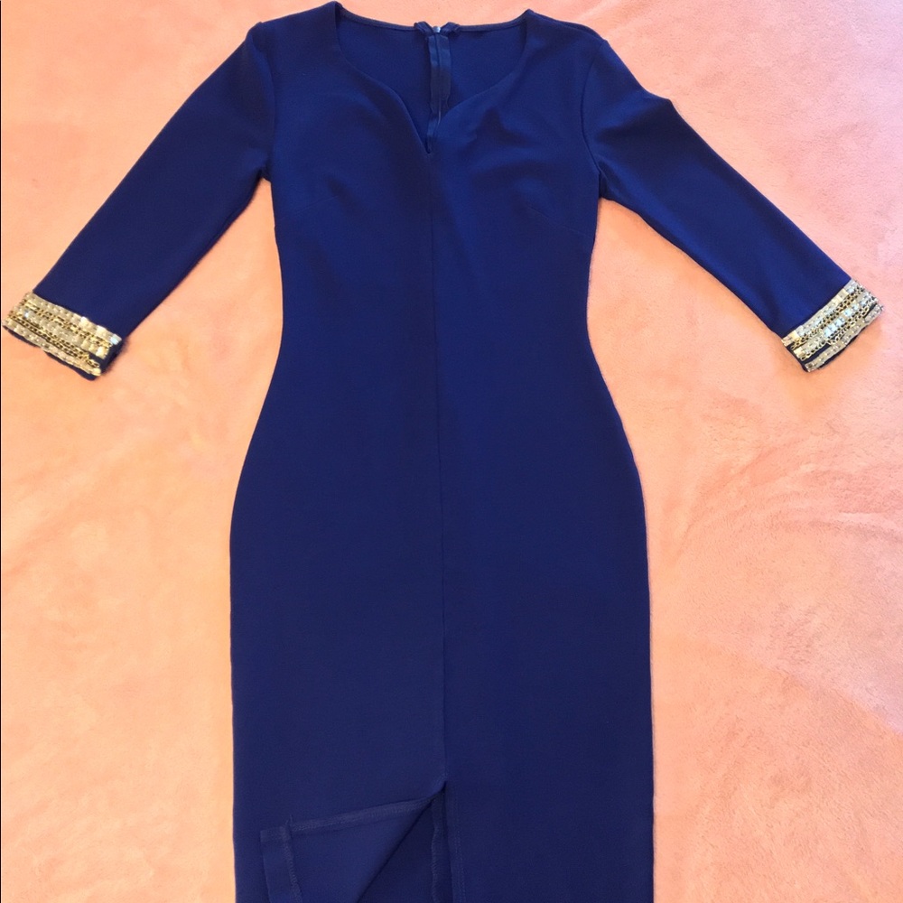 Deep blue Midi Dress