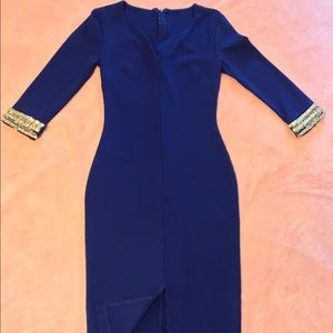 Deep blue Midi Dress