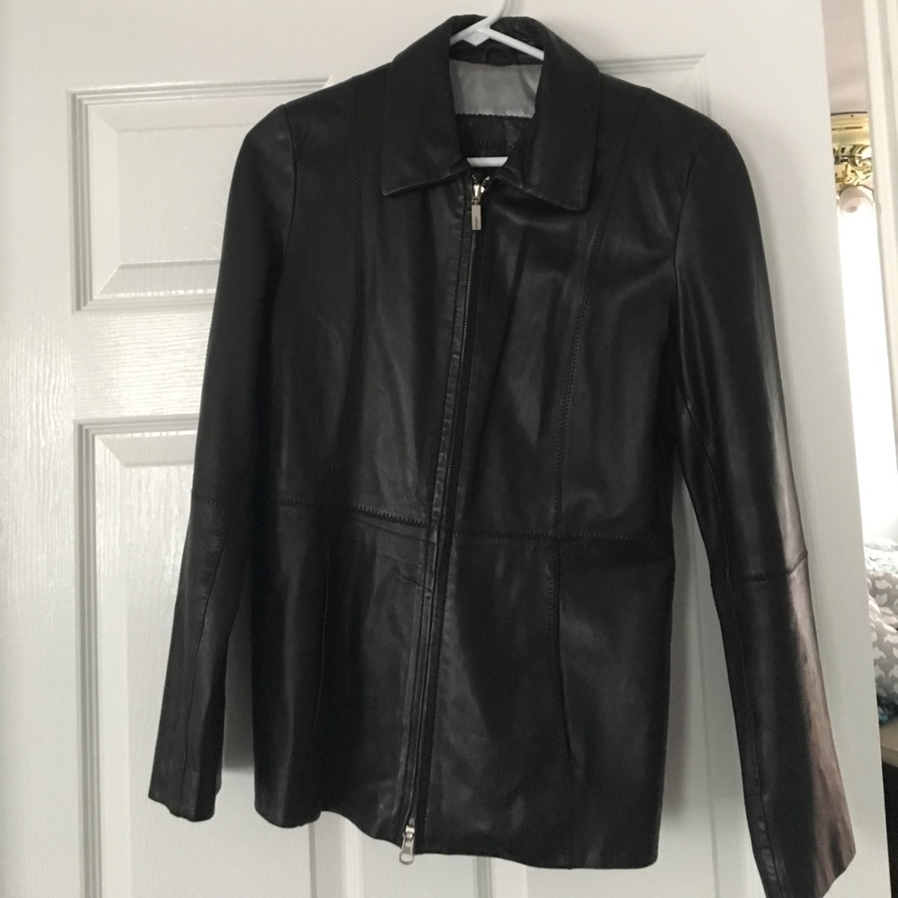 Guess real leather jacket