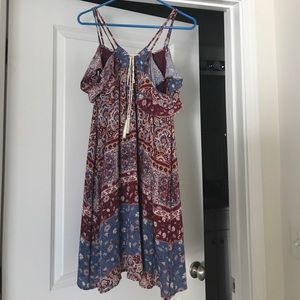 Sadie&Sage Spaghetti Strap Off the Shoulder Dress