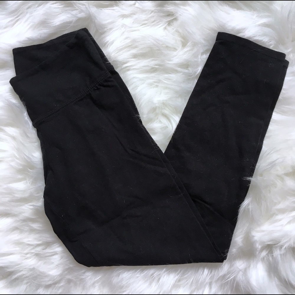 High Waisted Cotton Legging Crop