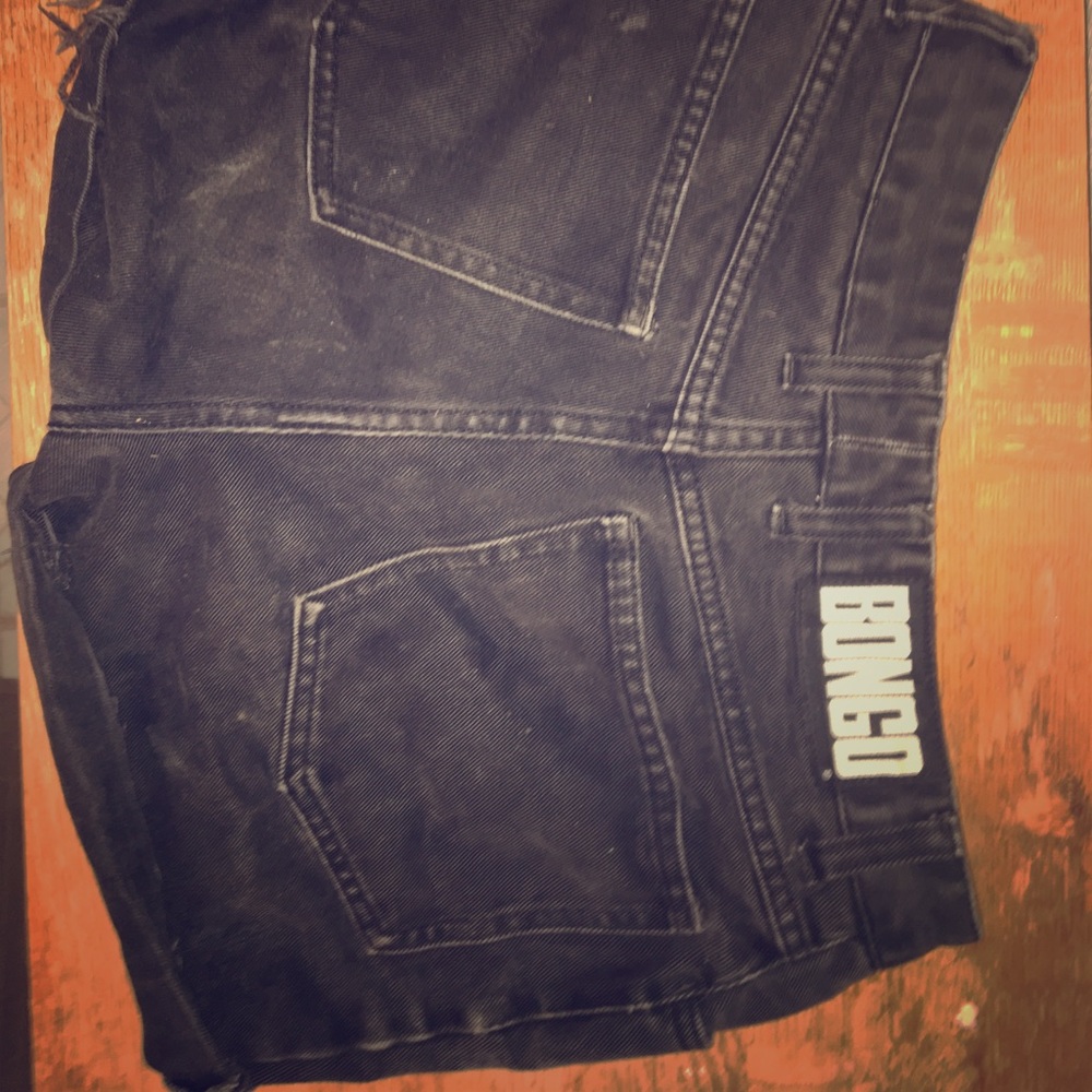 Vintage Bongo black jean booty Shorts