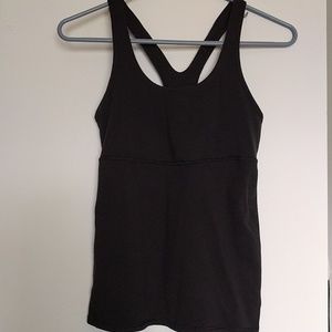 Lululemon scoop neck, mesh back tank