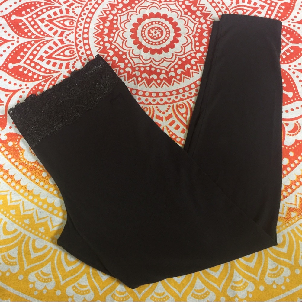 Victoria's Secret Pink Lace Leggings