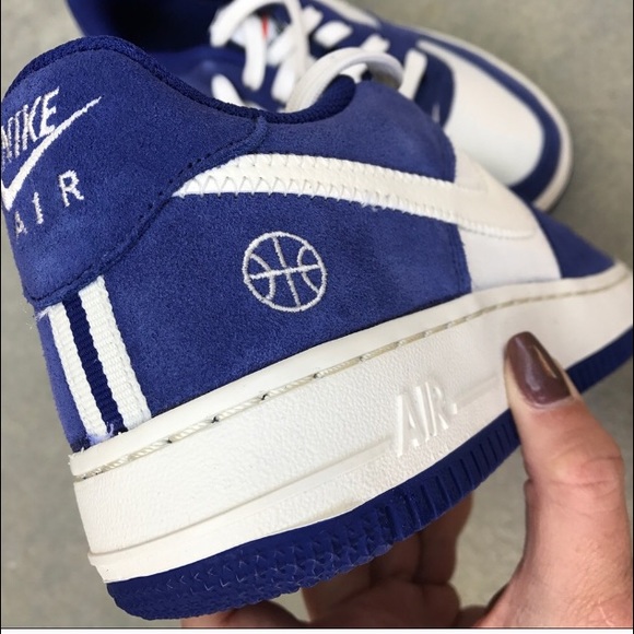 Nike Air Force 1 Suede nylon blue shoes - Picture 5 of 8