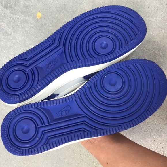 Nike Air Force 1 Suede nylon blue shoes - Picture 6 of 8