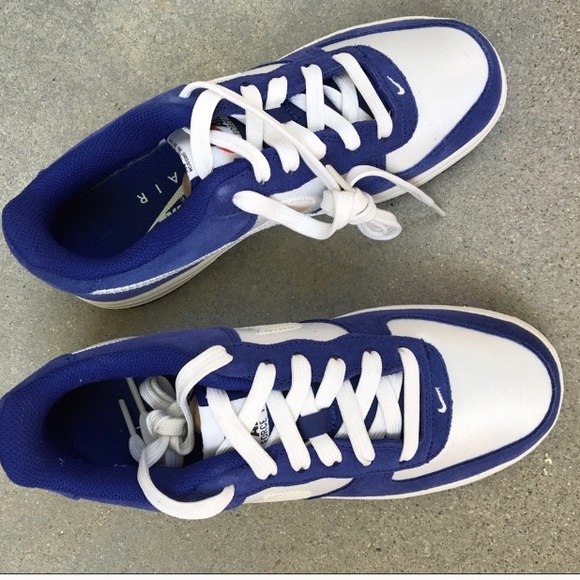 Nike Air Force 1 Suede nylon blue shoes - Picture 7 of 8