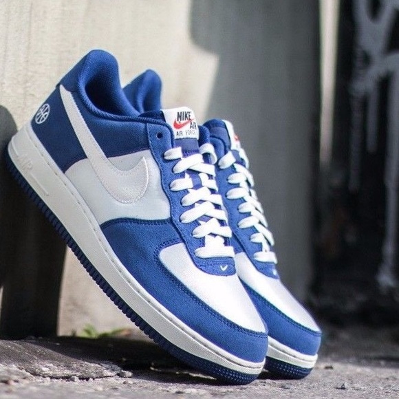 Nike Shoes - Nike Air Force 1 Suede nylon blue shoes