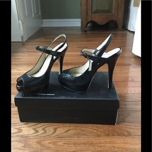 I.N.C. Black snake skin High Heels