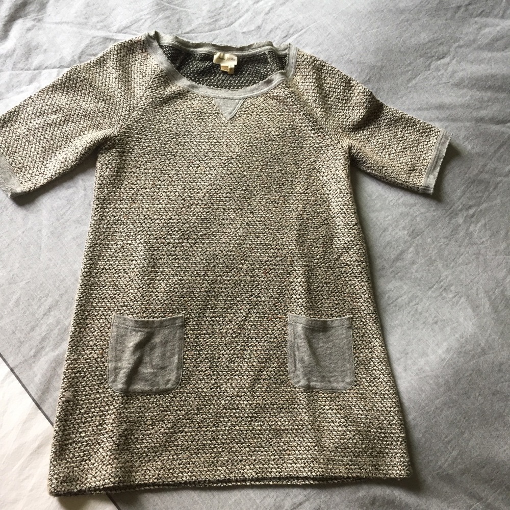 Meadow Rue Crew Neck Short Sleeved Sweater Tunic