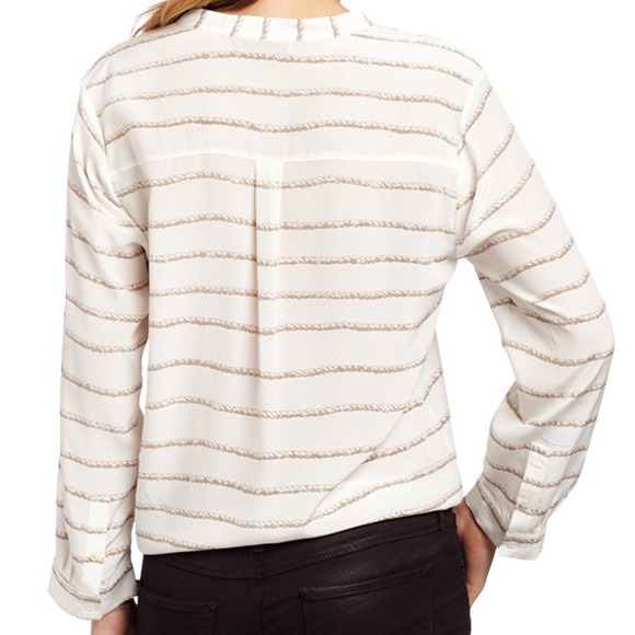 New Joie silk Edaline B  Rope printed Blouse - Picture 4 of 7