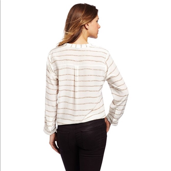 New Joie silk Edaline B  Rope printed Blouse - Picture 6 of 7