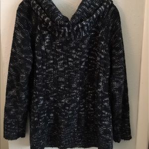 Cowl neck oversized sweater