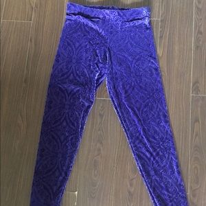 Blackmilk Clothing Burned Velvet blurple leggings