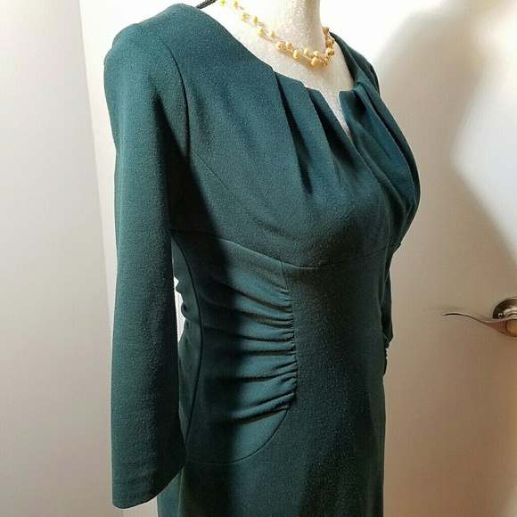 Adrianna Papell Winter Forest Green Dress - Picture 3 of 7