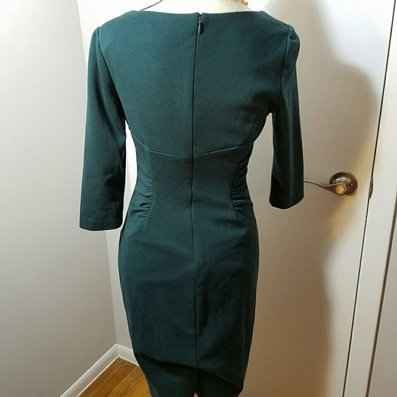 Adrianna Papell Winter Forest Green Dress - Picture 4 of 7