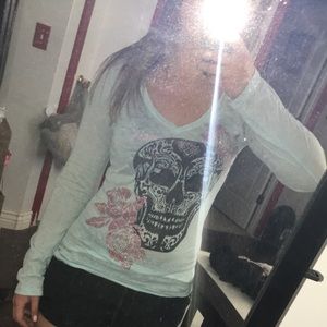 Long sleeve skull shirt
