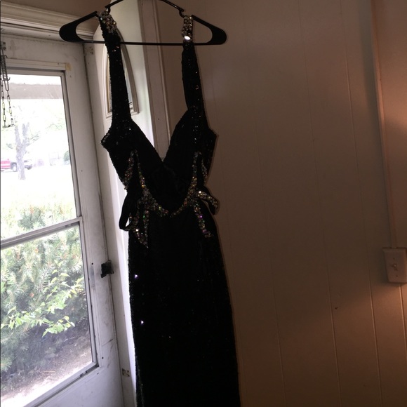 Black Sparkle Prom Dress Perfect Condition - Picture 2 of 4