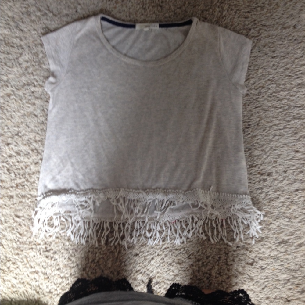 High-low girls flowy shirt