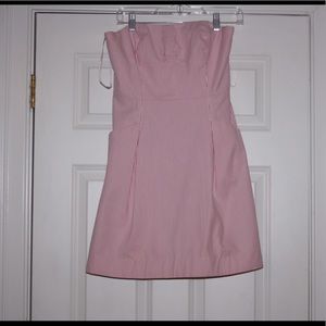 Lilly Pulitzer Pink Sear Sucker Strapless Dress