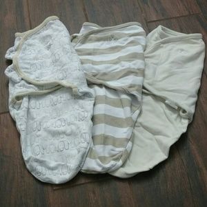Lot/bundle of 3 SwaddleMe Swaddle blankets