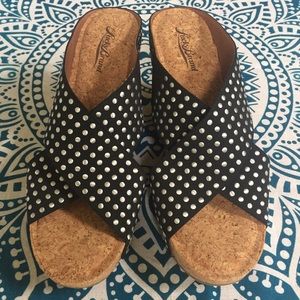 Lucky Brand Studded Wedges