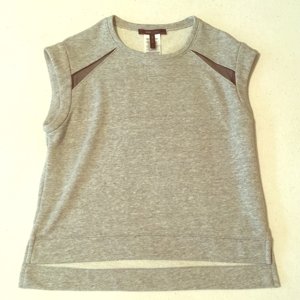 BCBGMAXAZRIA Women's Cutoff Sweatshirt